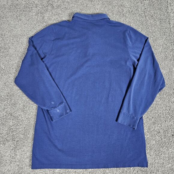 B Draddy Shirt Mens Large Blue Polo Stretch Golf Faded Pima Cotton Blend *Read* - Picture 4 of 12